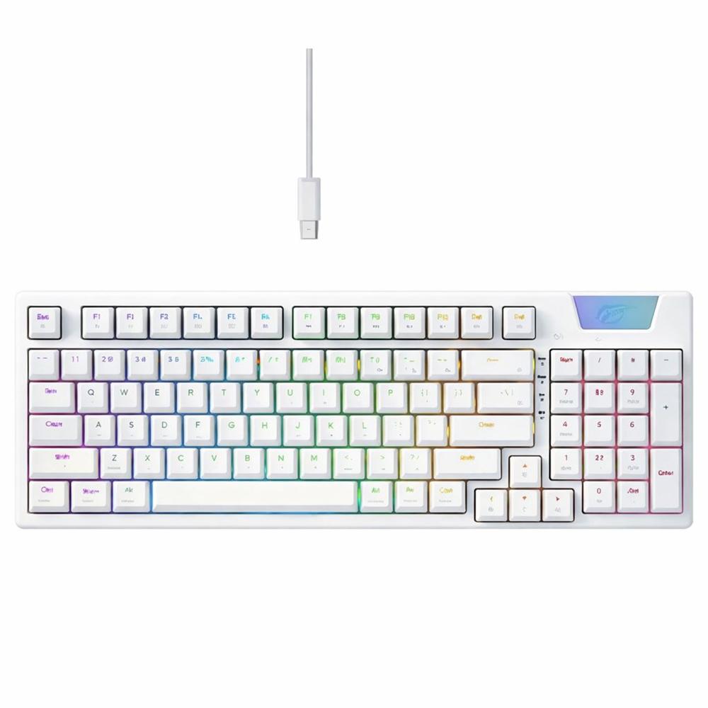 Teclado Mecánico Gamer HAVIT GAMENOTE KB885LSP RGB Blanco