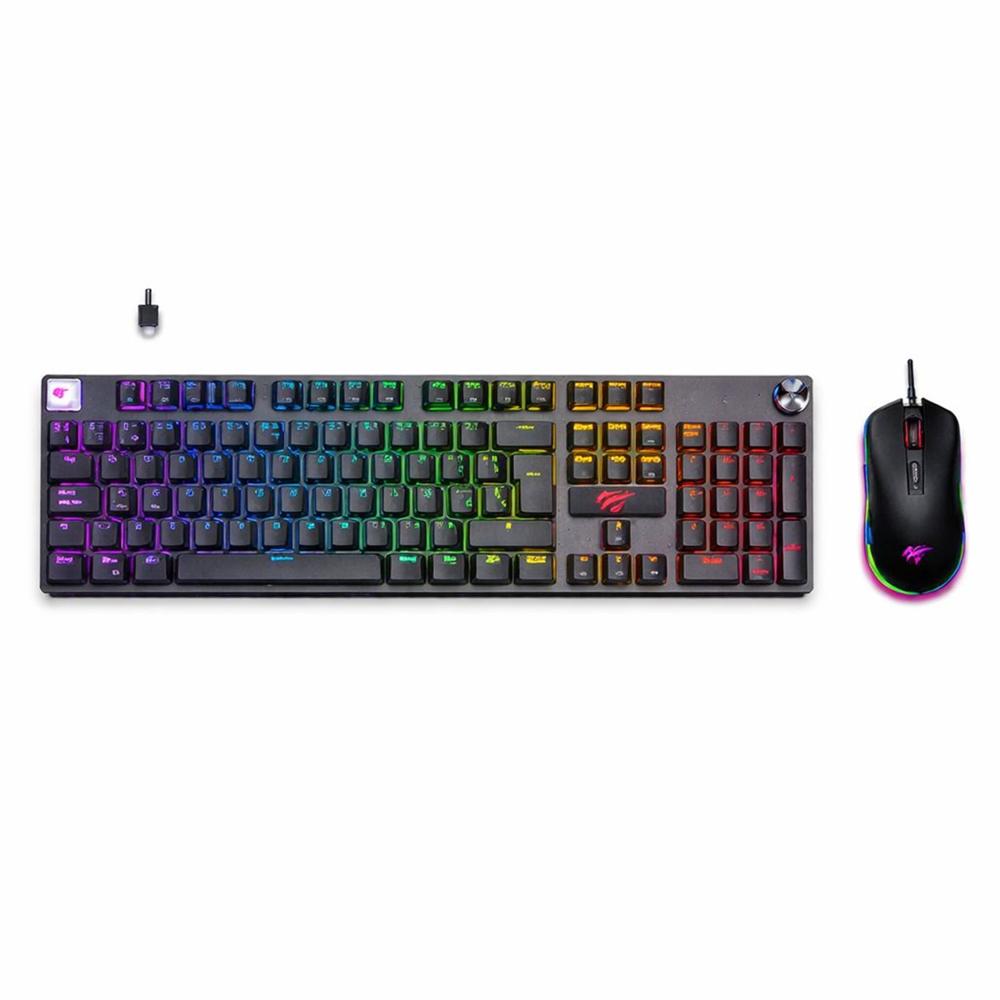 Teclado Mecánico Gamer HAVIT GAMENOTE GTKG12CM RGB  Mouse