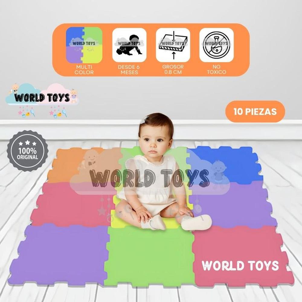 Piso Rompecabezas para Bebés PLAYGROUND II 0.8 Color full