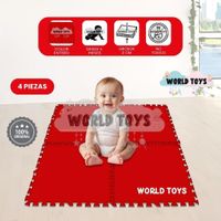 Piso Rompecabezas para Bebés COLOR FLOOR 2.0 Red
