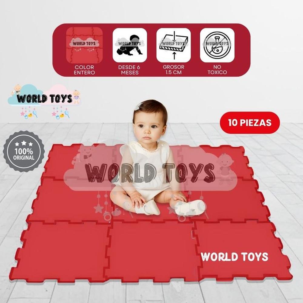 Piso Rompecabezas PLAYGROUND PLUS 1.5 Red