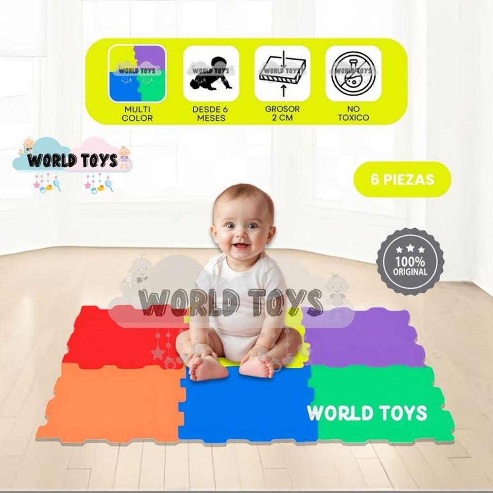 Piso Rompecabezas para Bebés COUSY FLOOR 2.0 Color full