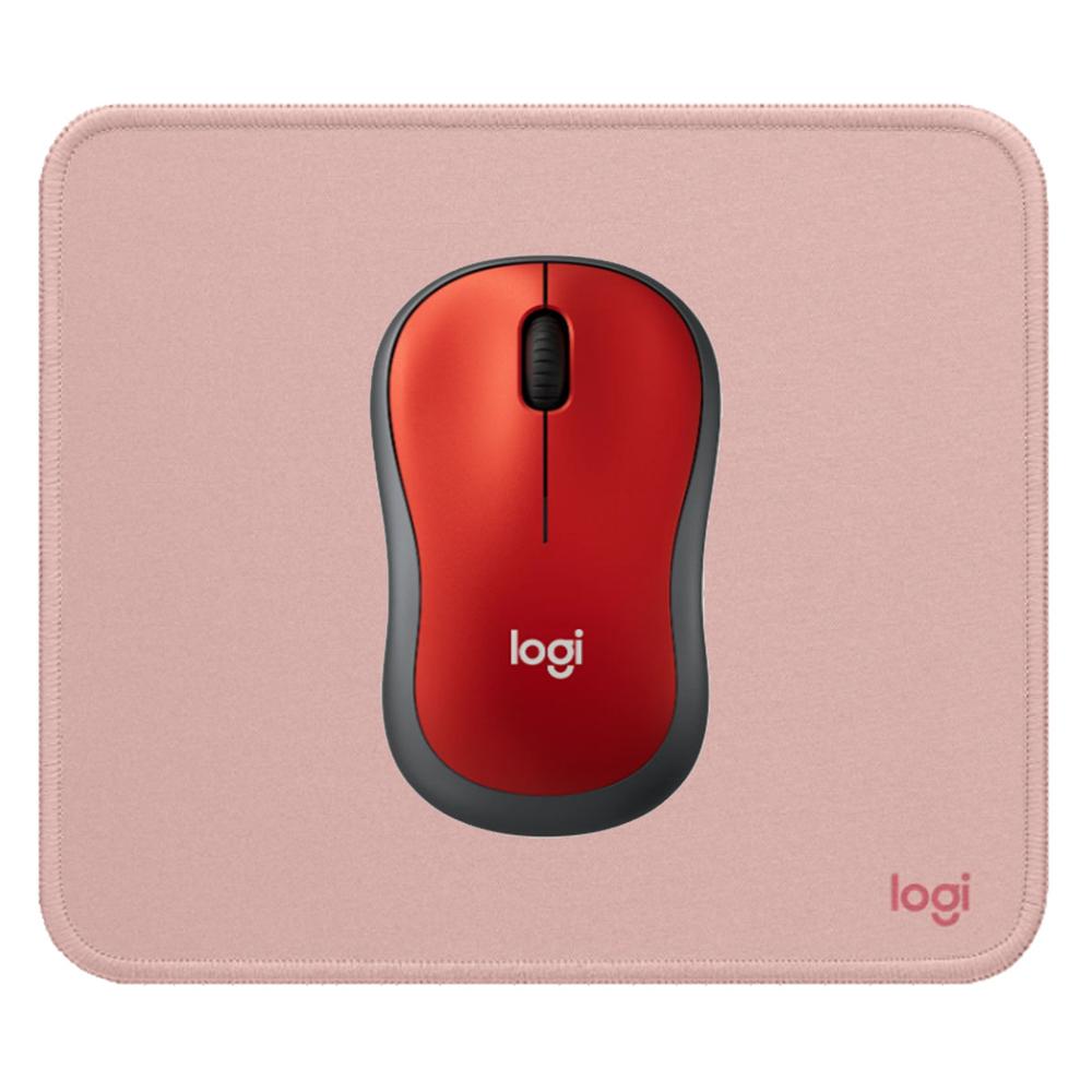 KIT LOGITECH MOUSE M185 ROJOY PAD MOUSE ROSADO
