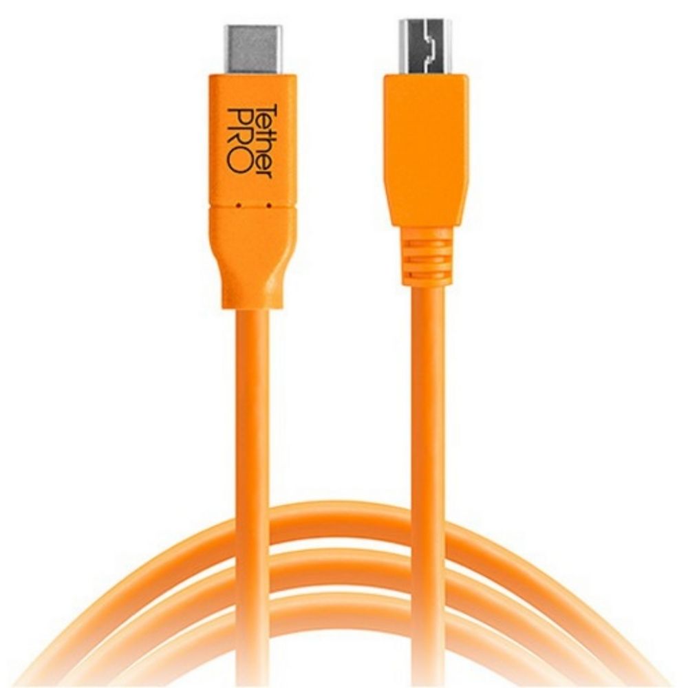 Cable Tether Tools USB 2.0 Tipo C a USB Mini-B con 5 Pines - 4.6 metros