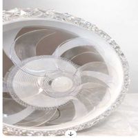 Lámpara con ventilador plus led 3 luces decorativa con control