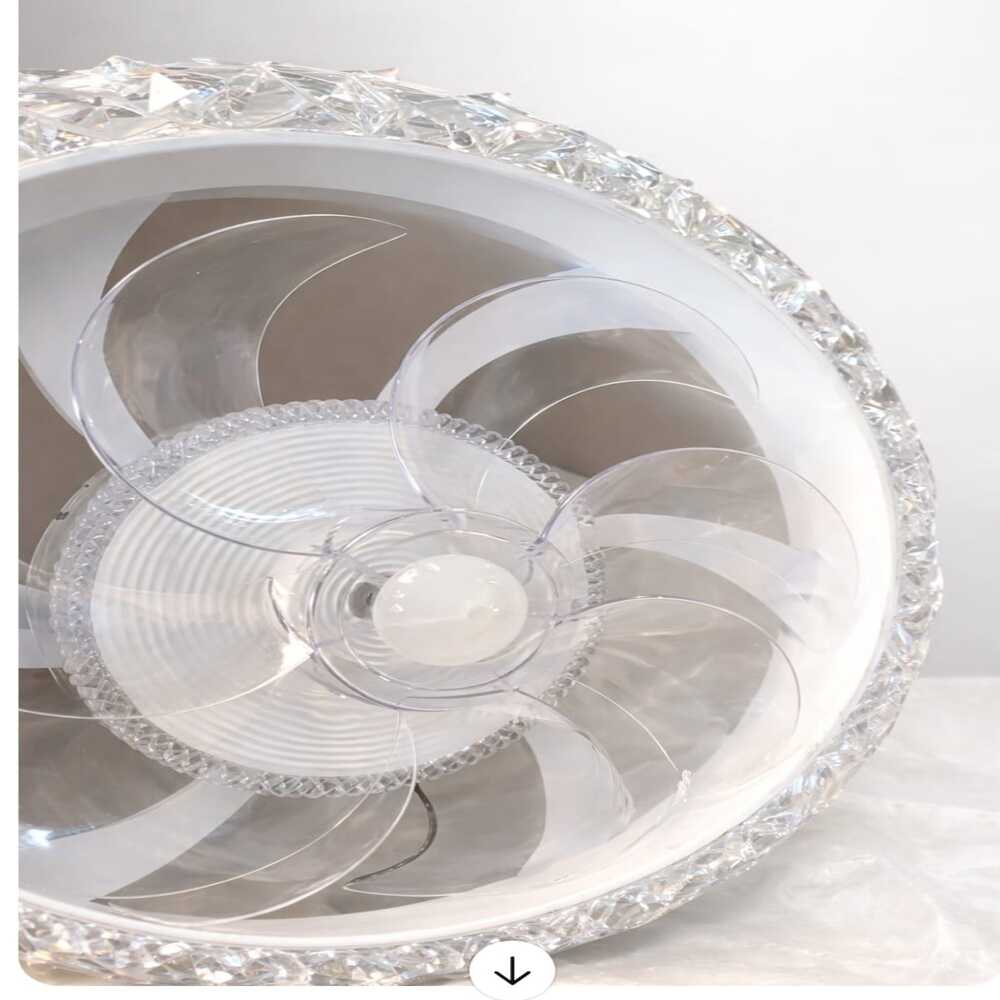 Lámpara con ventilador plus led 3 luces decorativa con control