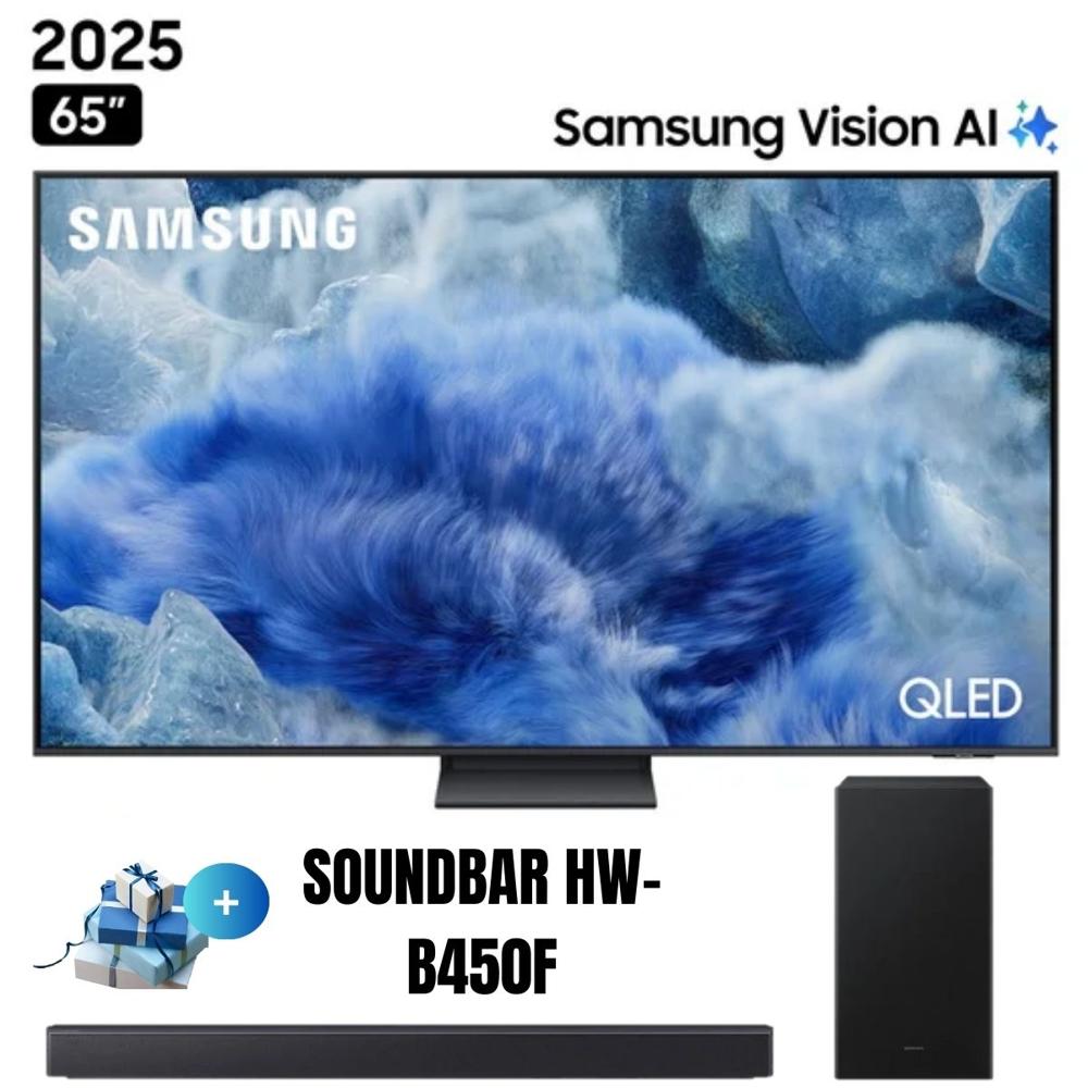 Televisor 65'' SAMSUNG QLED UHD 4K Vision AI QN65Q8FAAGXPE - Soundbar HW-B450F