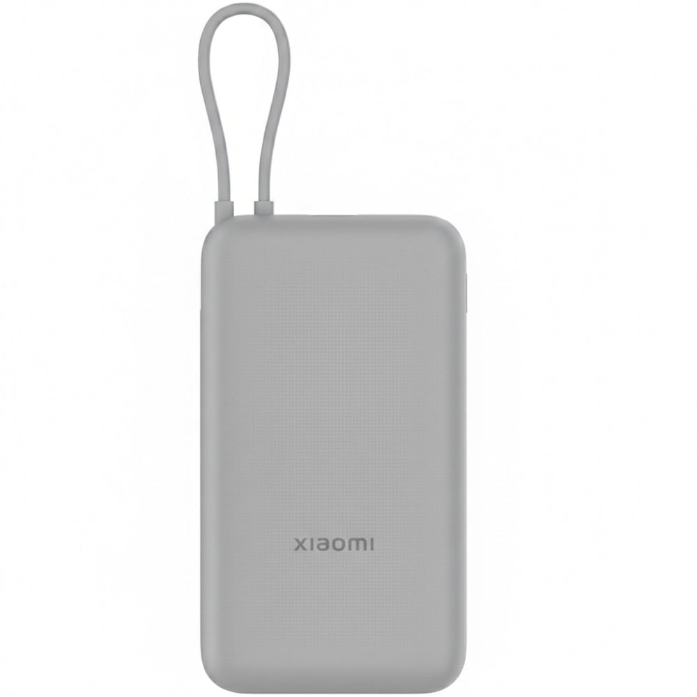 XIAOMI POWERBANK 20000MAH 22.5W -CABLE INCORPORADO- Light Gray