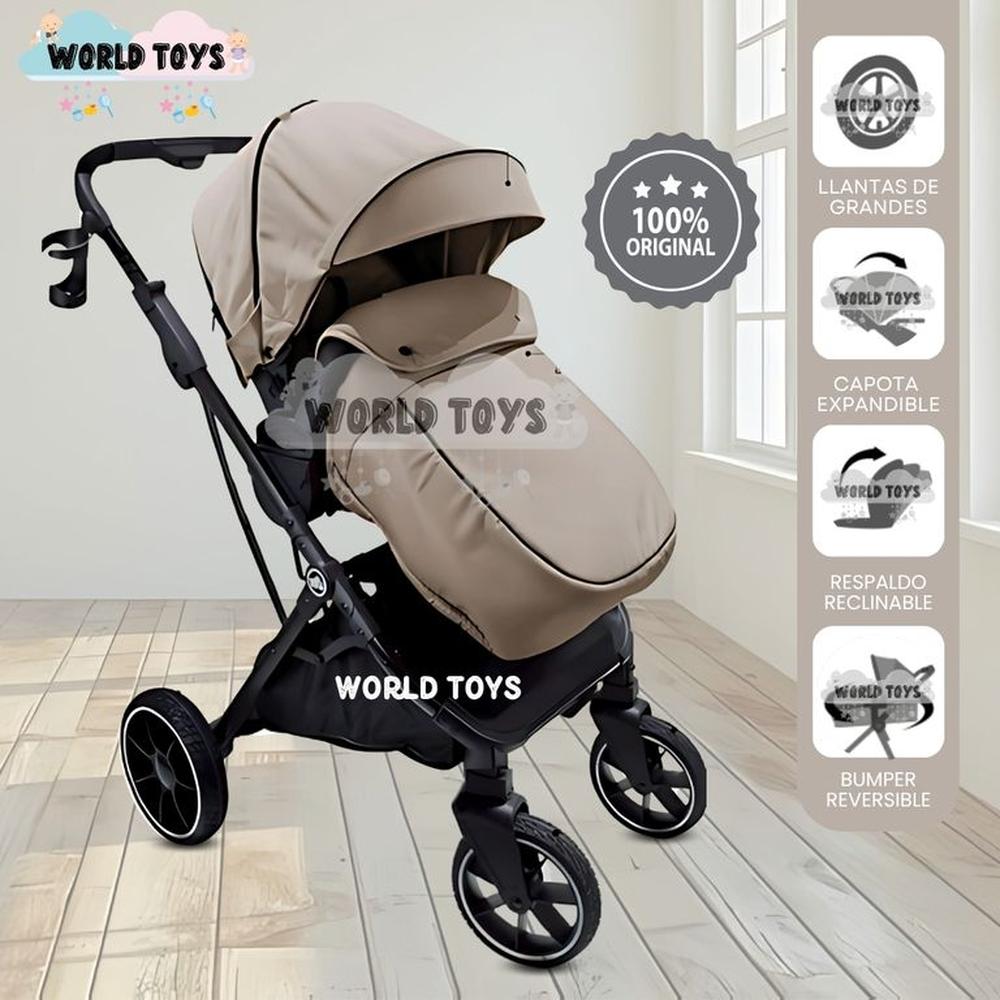 Coche Cuna Moisés de Lujo OSLO Beige