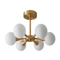 Lámpara de techo viena dorado 6 sockets