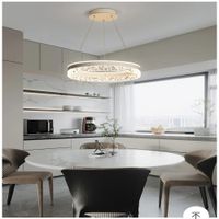 Lámpara de techo led aro blanco 3 luces