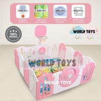 Corral Interactivo con Alfombra Plegable DAYCAMP Pink