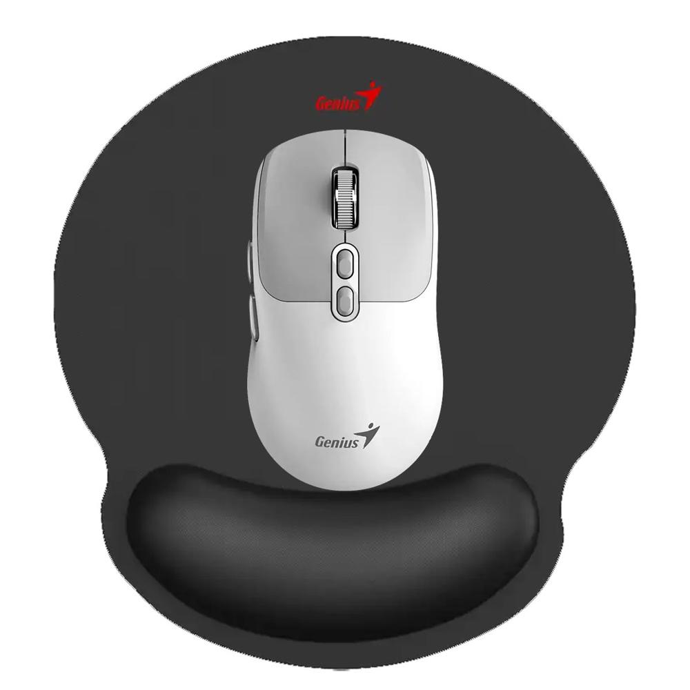 MOUSE NX-8080S BLANCO Y PAD MOUSE G-WMP 100 NEGRO