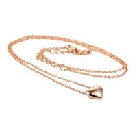 Collar Passionate Heart Dorado San Valentín Novia Regalo Genieka Dorado