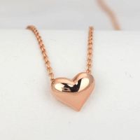 Collar Passionate Heart Dorado Novia Regalo Dia de la Madre Genieka Dorado