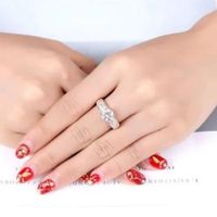 Anillo de Compromiso Shiny Deluxe Bañado18K San Valentín Genieka Dorado