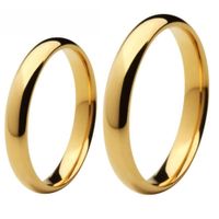 Aro de Alianzas Matrimonio Classic Mujer Bañado Oro 18K Novia Genieka Dorado