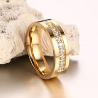 Aro de Matrimonio Diamonds Dream Mujer Bañado Oro 18K Novia Genieka Dorado