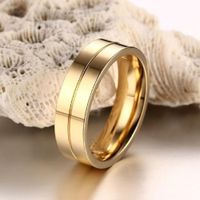 Aro de Matrimonio Diamods Dream Hombre Bañado Oro 18K Novio Genieka Dorado
