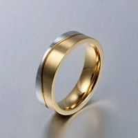 Anillo de Matrimonio Gold Dream Hombre Bañado Oro 18K Novio - Genieka Dorado