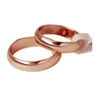 Anillo Matrimonio Alianza Eternal Love Mujer Bañado Oro Novia Genieka Dorado