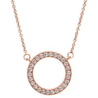 Pack de Joyas Circular Collar y Aretes San Valentín Genieka. Dorado