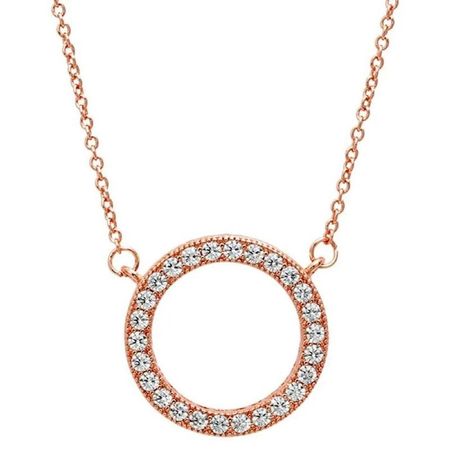 Pack de Joyas Circular Collar y Aretes San Valentín  Genieka. Dorado