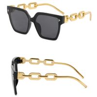 Lentes de Sol Negro Rectangulares Vintage UV Mujer Genieka