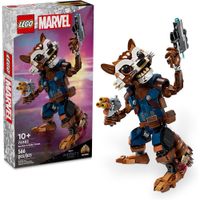 LEGO MARVEL ROCKET Y BABY GROOT FIGURA DE ACCIÓN PARA JUGAR Y EXHIBIR