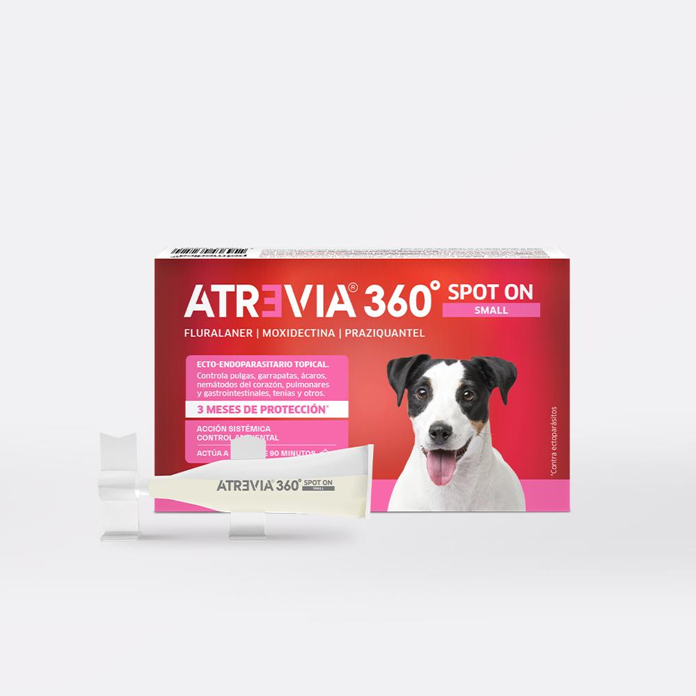 ANTIPULGAS PARA PERROS ATREVIA 360 SPOT ON SMALL 4.5 a 9 KG X 1 PIPETA