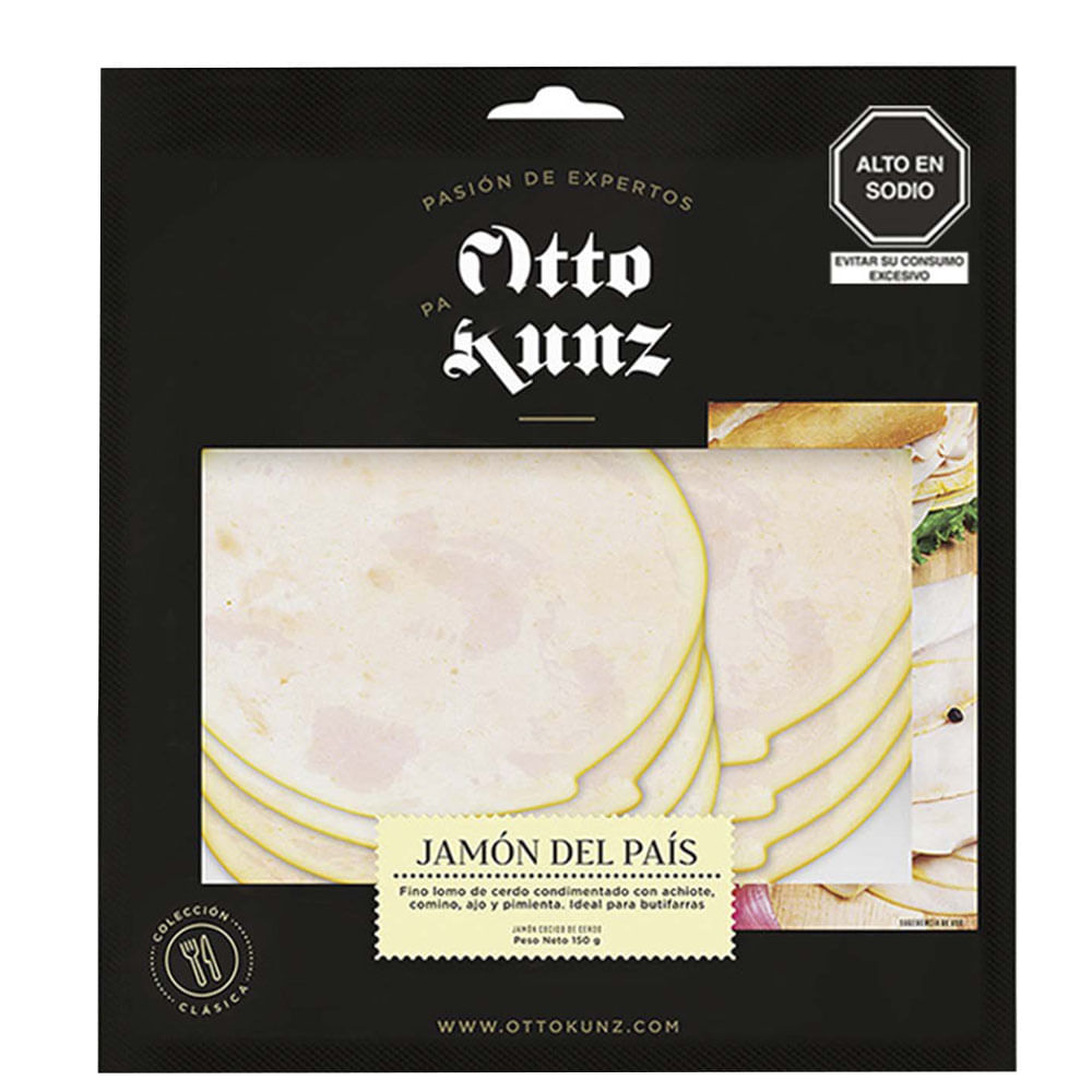 Jamón del País OTTO KUNZ Paquete 150g