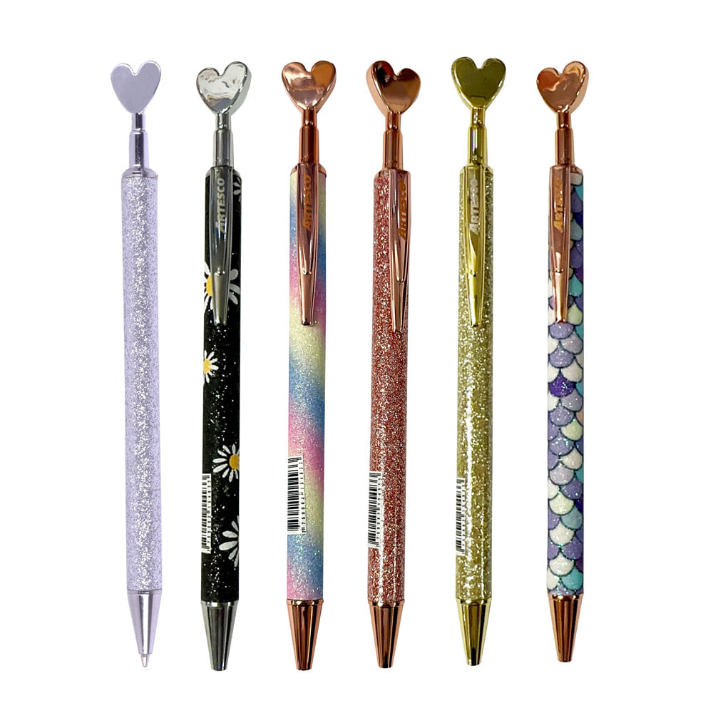 Bolígrafo Glitter ARTESCO Heart x1