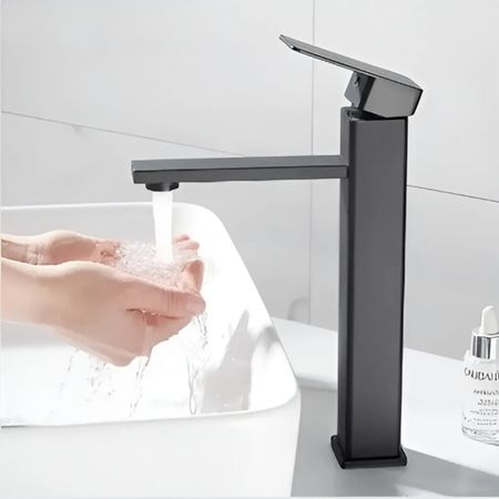 Mezcladora Monocomando De Lavatorio NEGRO M8778