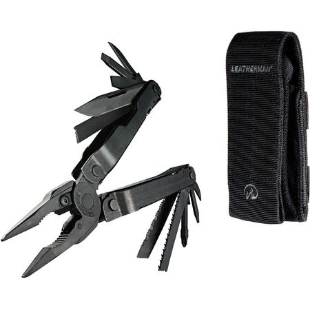 Multiherramienta Leatherman Super Tool 300 con Funda Molle Negra Óxido Negro