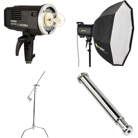Kit Godox Ad600Bm Witstro de Monolight con Softbox Y C Stand