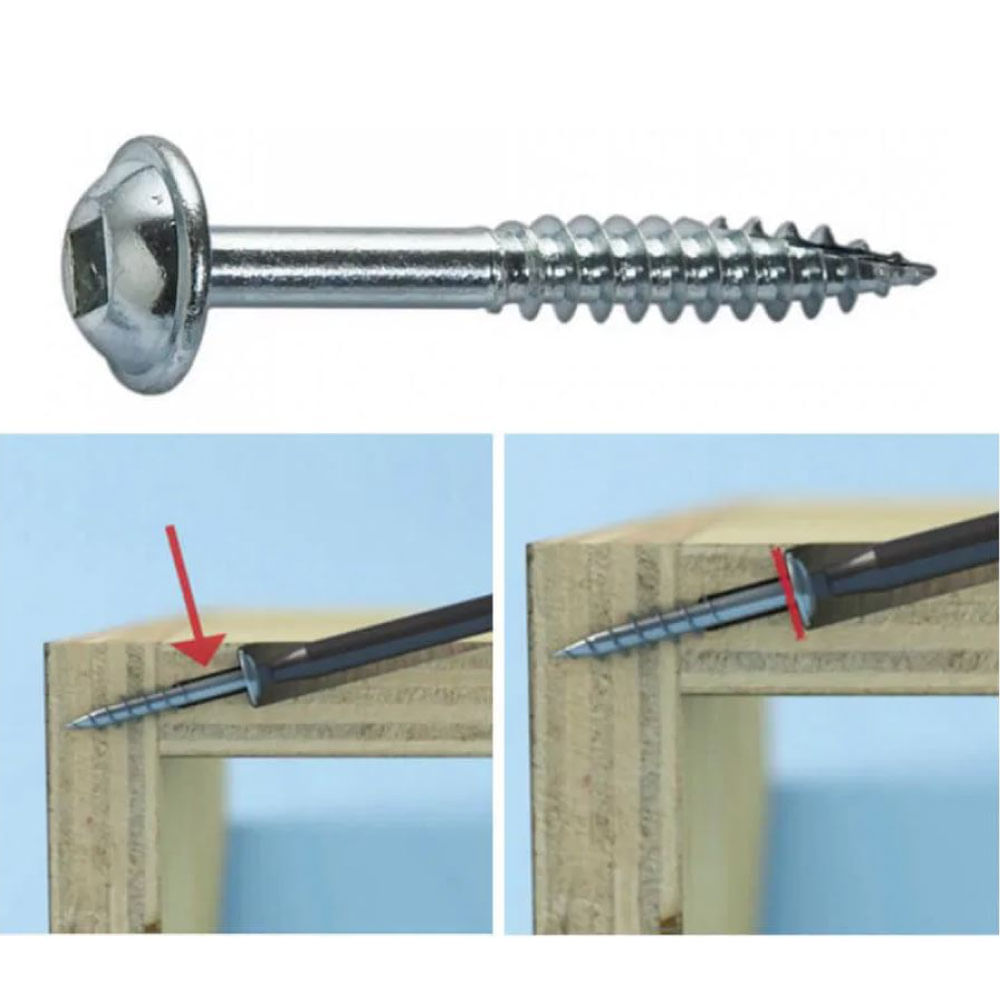 TORNILLO SISTEMA KREG AGUJERO OCULTO N8  1  1.25 PULGADA