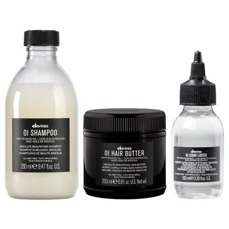 Shampoo Antioxidante 280ml + Hair Butter + Liquid Luster Davines OI