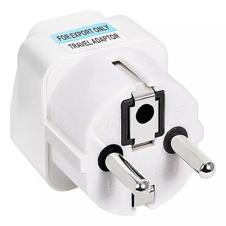 Adaptador Universal Enchufe Europeo 10A 250V Muy Practico