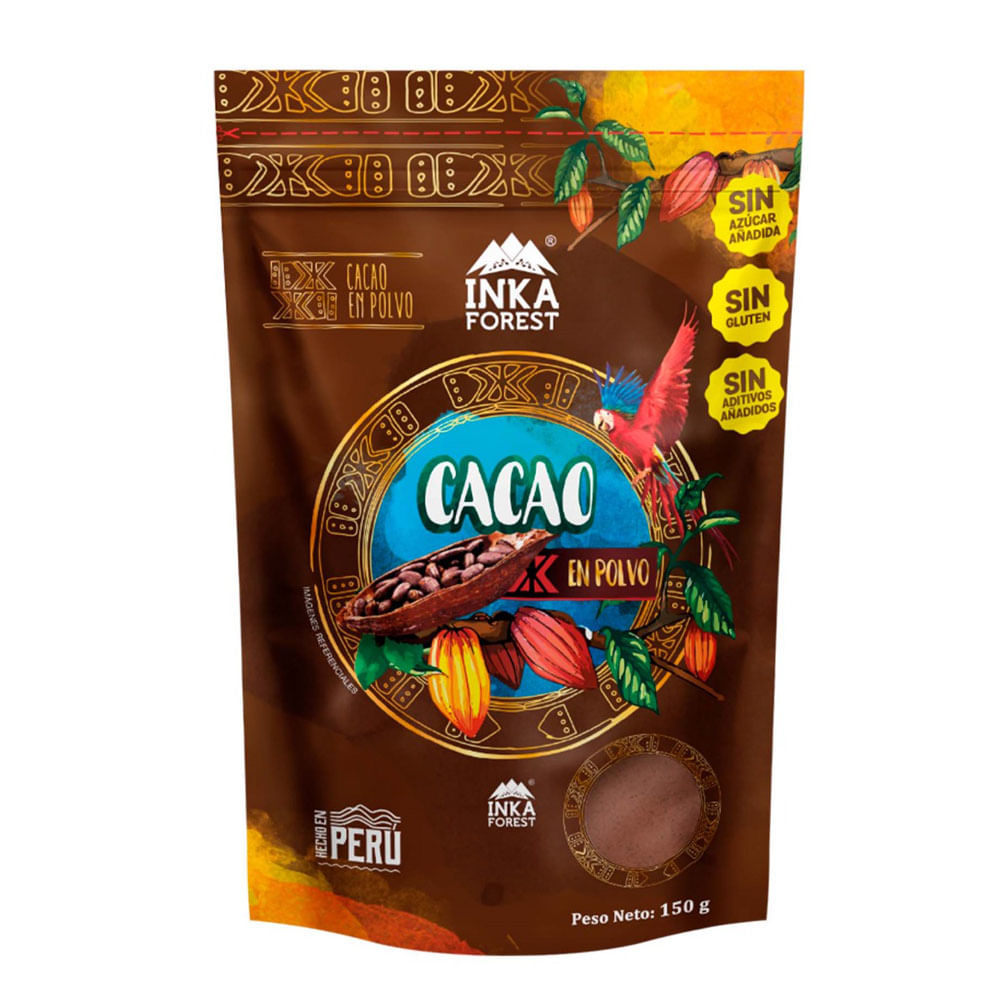 Cacao en Polvo INKAFOREST Doypack 150g