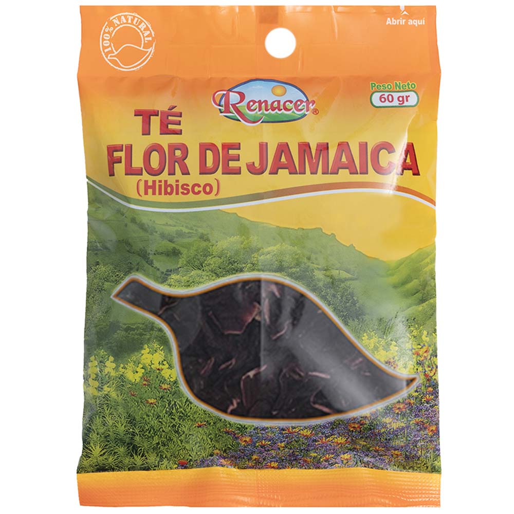Té Flor de Jamaica RENACER Bolsa 60g