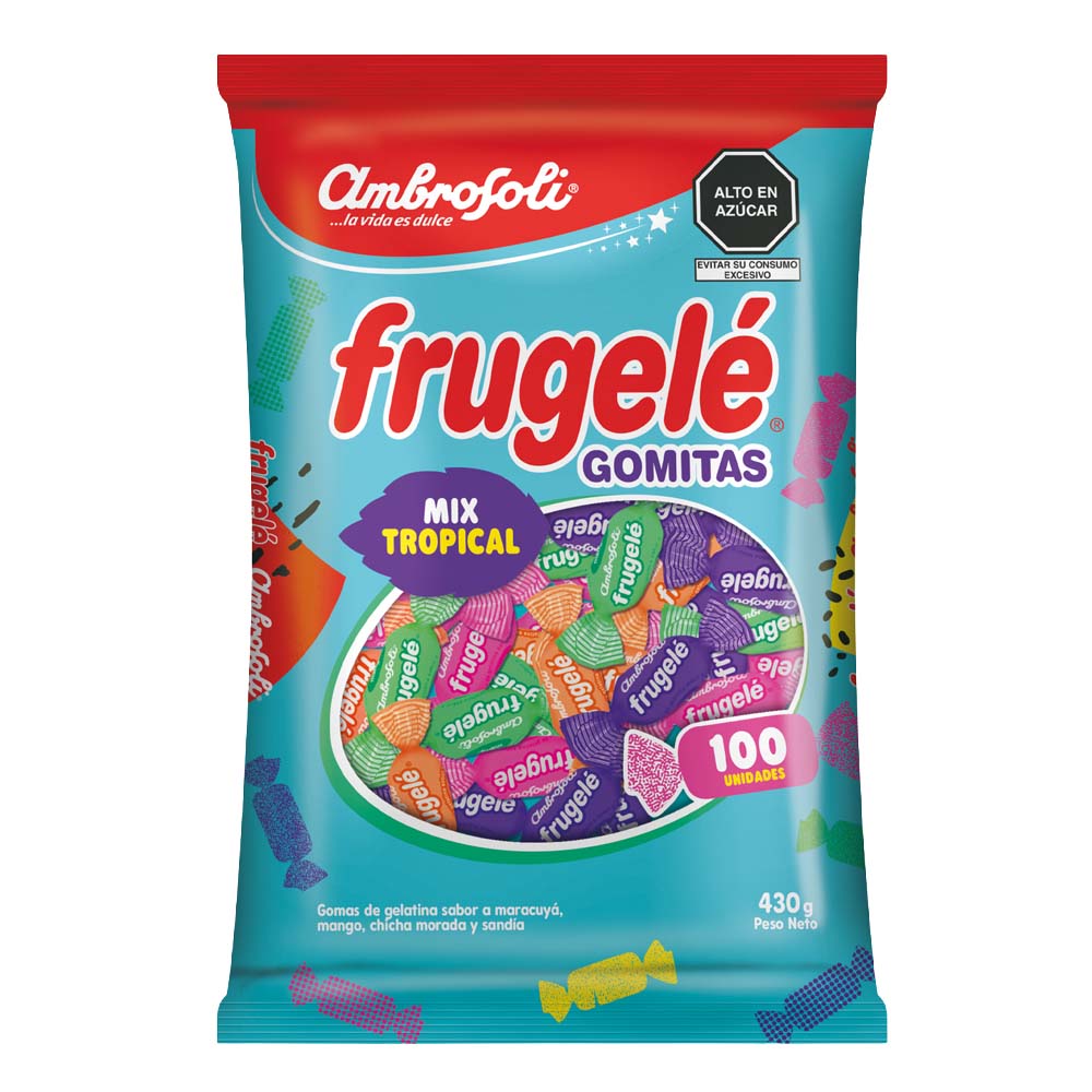 Gomitas AMBROSOLI Frugelé Mix Tropical Bolsa 430g