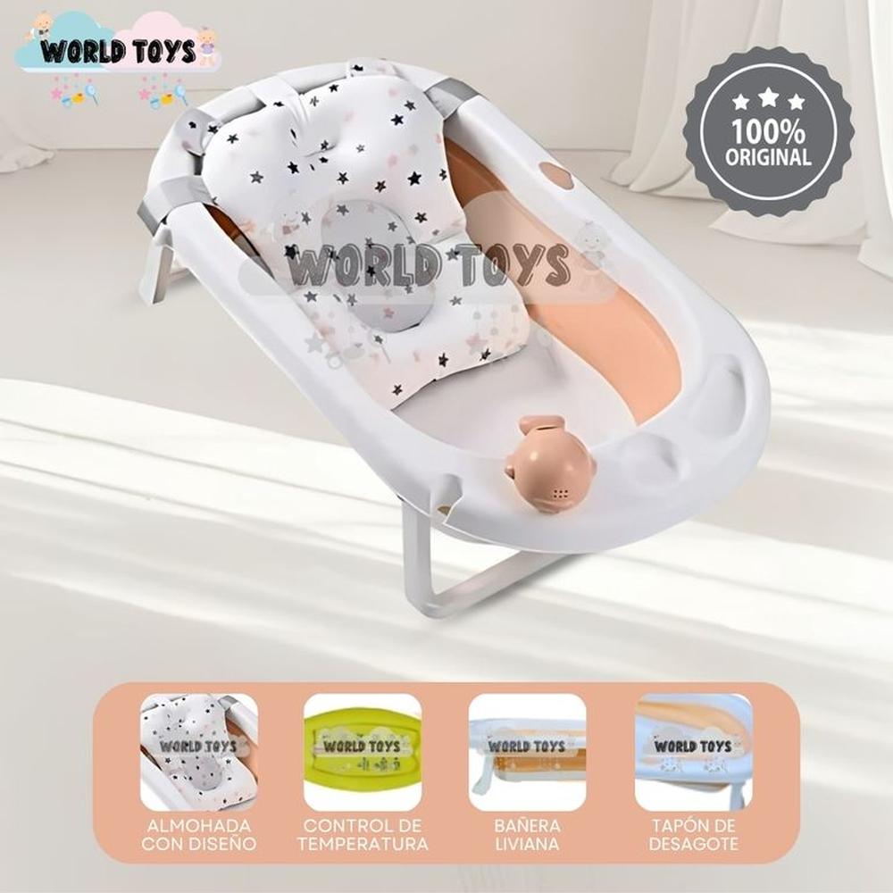 Bañera Plegable con Cojín NEWAQUA Melón