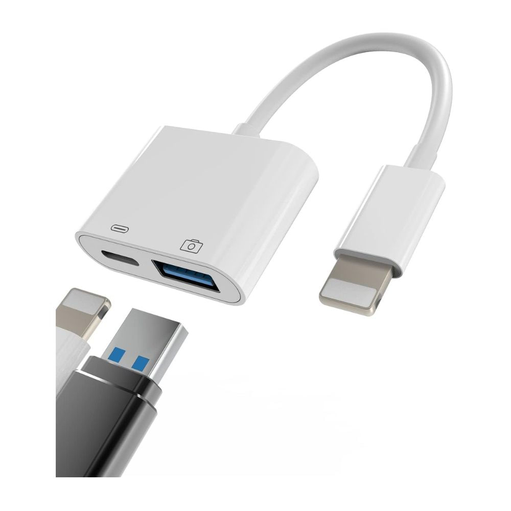 Adaptador Lightning a USB OTG   Carga iPhone iPad