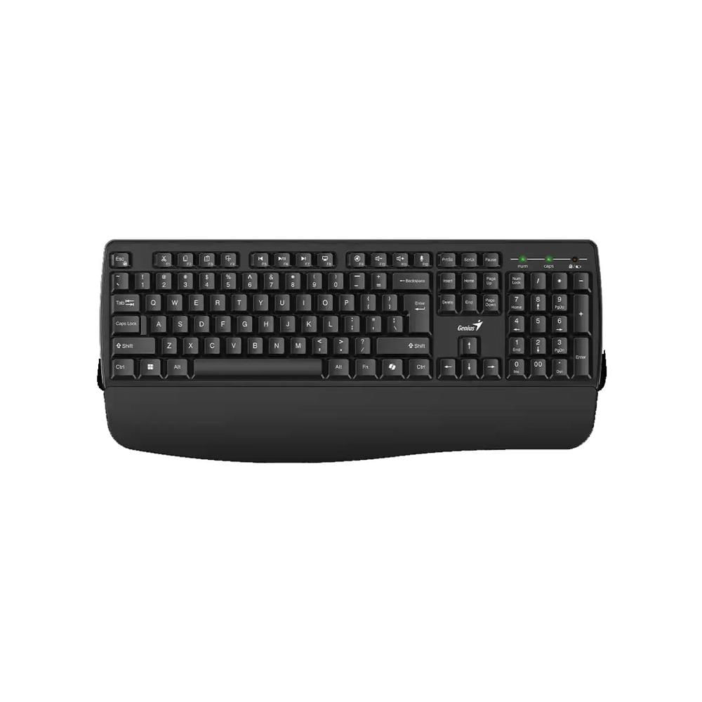 TECLADO GENIUS WIRELESS KB-7123 AI COPILOT MULTIMEDIA USB SP BLACK