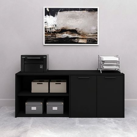 Aparador Renato 2 puertas Negro | Masiva Home