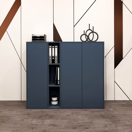 Aparador Jungla 3 puertas Azul acero | Masiva Home