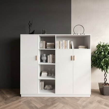 Aparador Kiara 3 puertas Blanco | Masiva Home