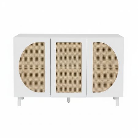 Aparador Capra 3 puertas Blanco y marron| Masiva Home