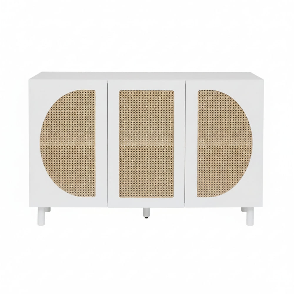 Aparador Capra 3 puertas Blanco y marron| Masiva Home