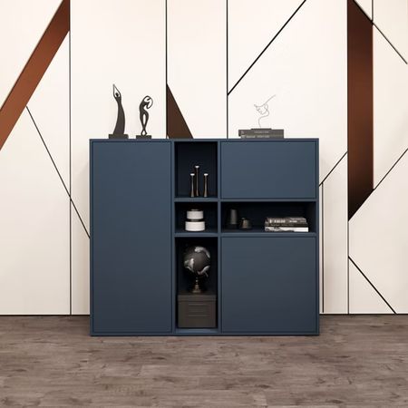 Aparador Palmer 3 puertas Azul acero | Masiva Home